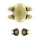 Cymbal ™ DQ metall Magnetverschluss Kypri für SuperDuo Perlen - Antik Bronze
